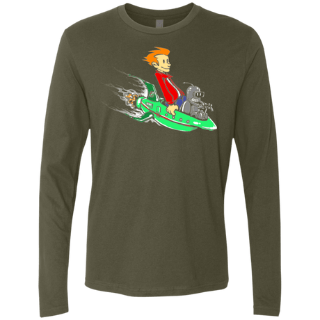 T-Shirts Military Green / Small Bender and Fry Men's Premium Long Sleeve