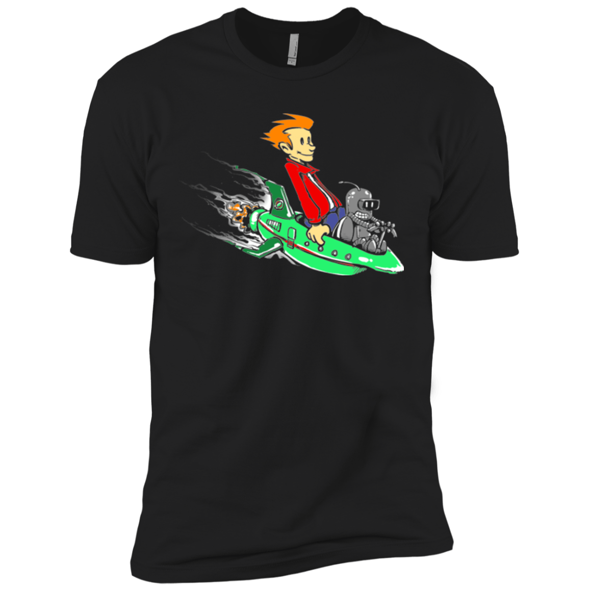 T-Shirts Black / X-Small Bender and Fry Men's Premium T-Shirt