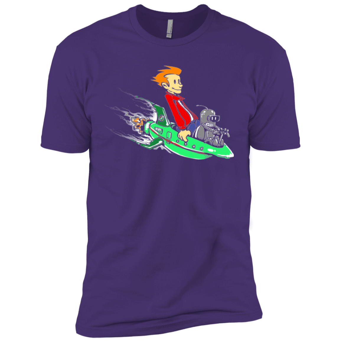 T-Shirts Purple / X-Small Bender and Fry Men's Premium T-Shirt