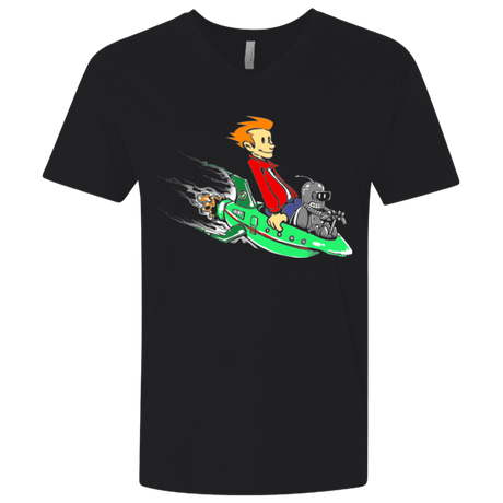 T-Shirts Black / X-Small Bender and Fry Men's Premium V-Neck