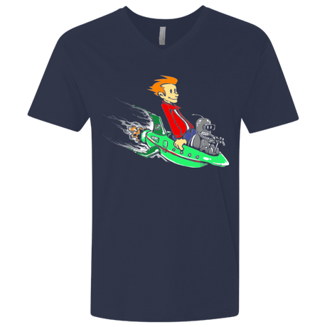 T-Shirts Midnight Navy / X-Small Bender and Fry Men's Premium V-Neck
