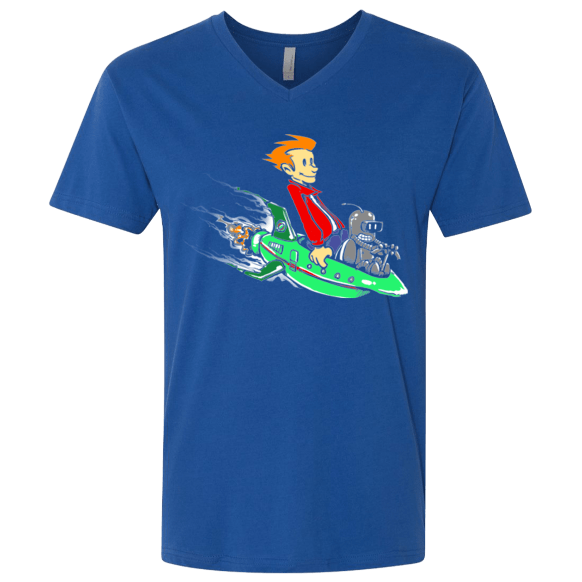 T-Shirts Royal / X-Small Bender and Fry Men's Premium V-Neck