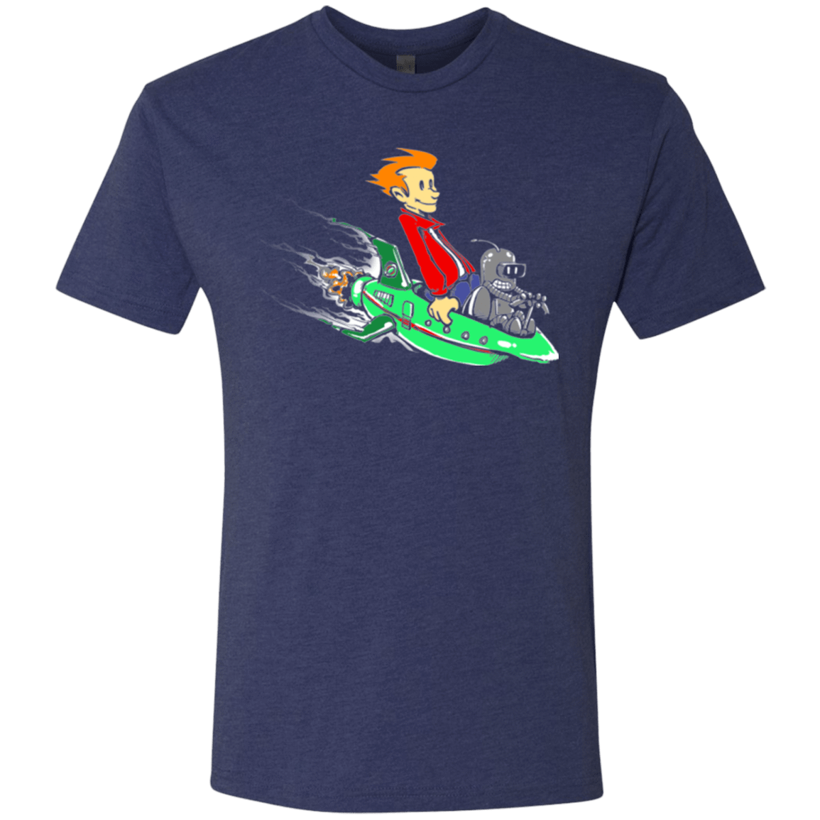 T-Shirts Vintage Navy / Small Bender and Fry Men's Triblend T-Shirt