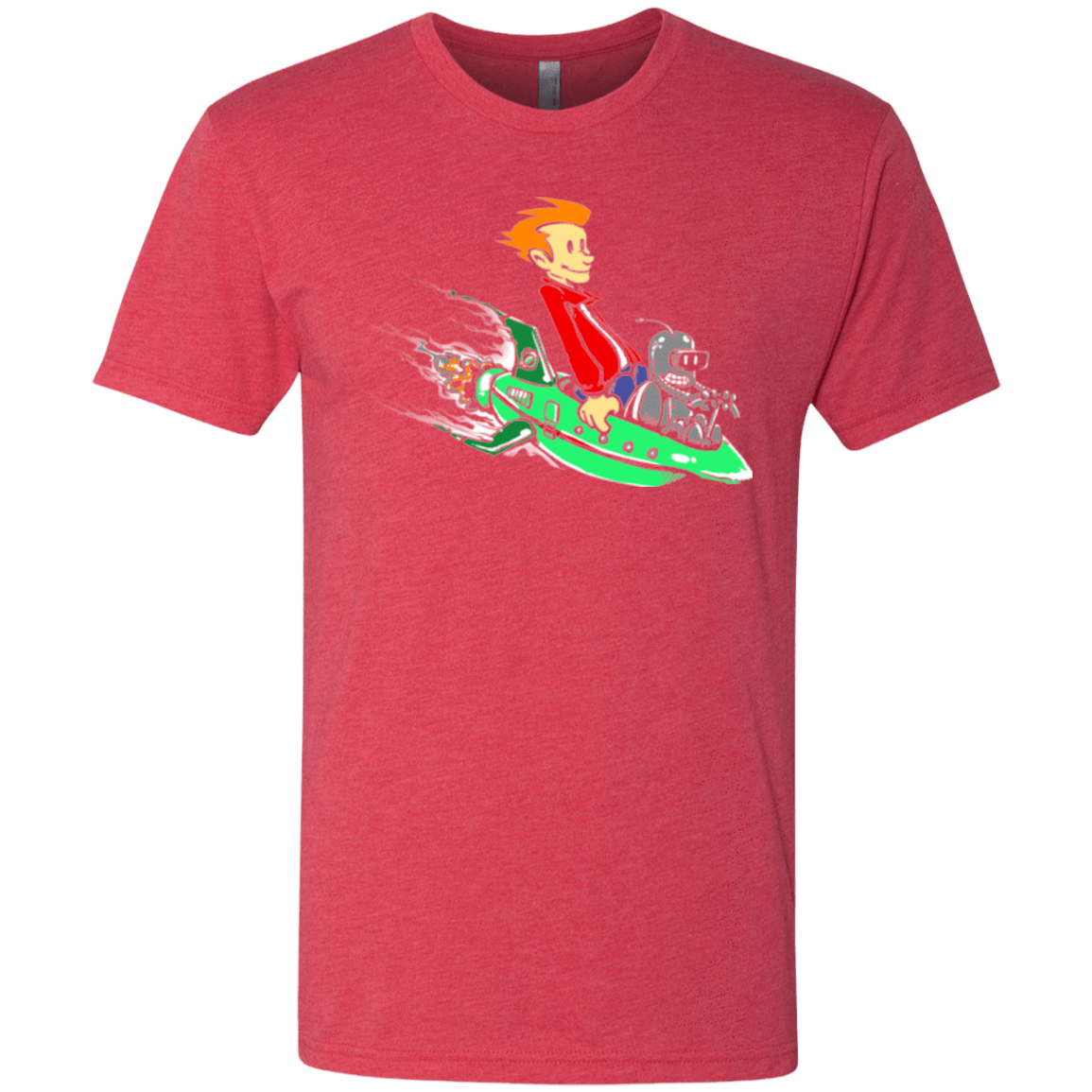 T-Shirts Vintage Red / Small Bender and Fry Men's Triblend T-Shirt