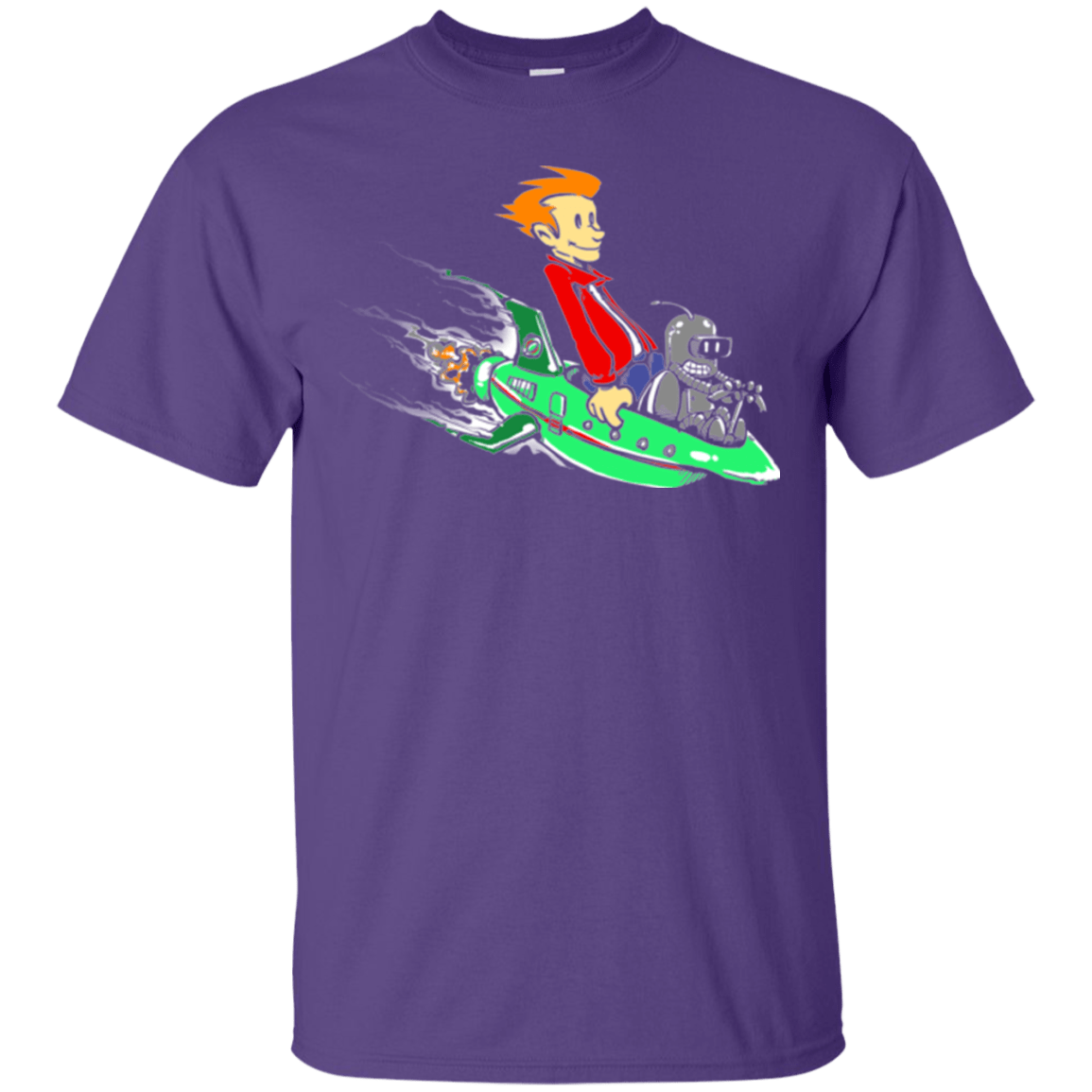 T-Shirts Purple / Small Bender and Fry T-Shirt