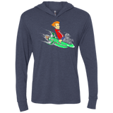 T-Shirts Vintage Navy / X-Small Bender and Fry Triblend Long Sleeve Hoodie Tee