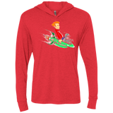 T-Shirts Vintage Red / X-Small Bender and Fry Triblend Long Sleeve Hoodie Tee