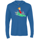 T-Shirts Vintage Royal / X-Small Bender and Fry Triblend Long Sleeve Hoodie Tee