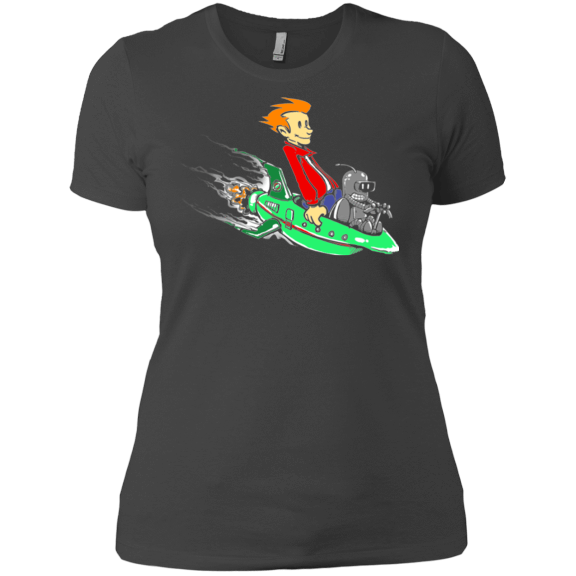 T-Shirts Heavy Metal / X-Small Bender and Fry Women's Premium T-Shirt