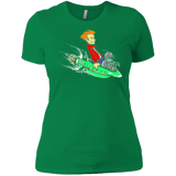 T-Shirts Kelly Green / X-Small Bender and Fry Women's Premium T-Shirt