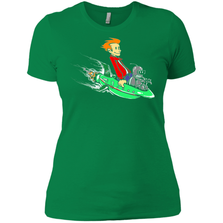 T-Shirts Kelly Green / X-Small Bender and Fry Women's Premium T-Shirt