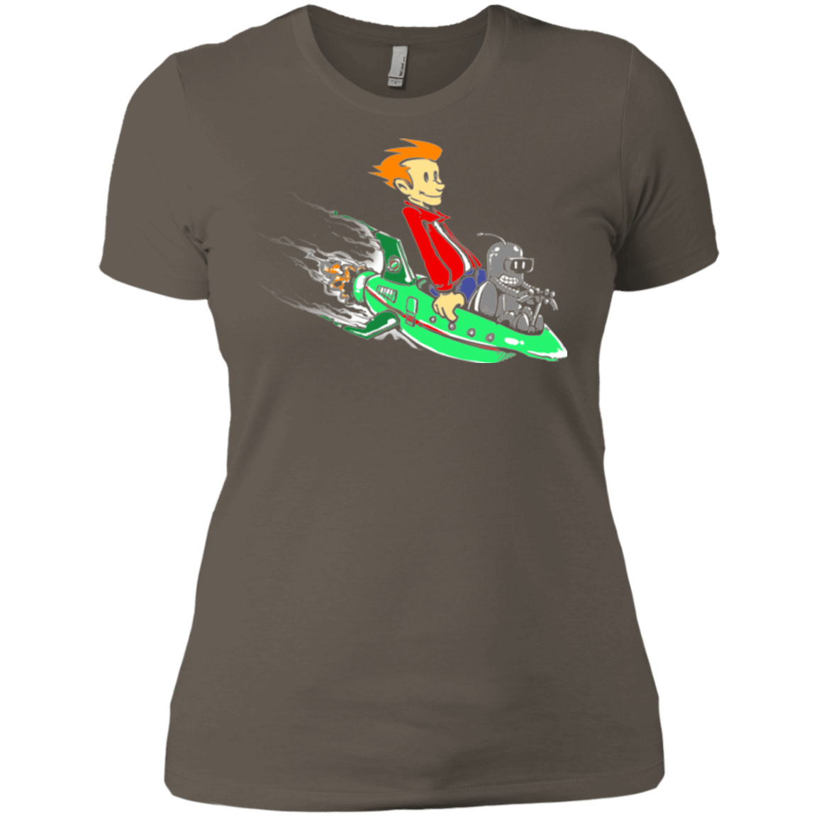 T-Shirts Warm Grey / X-Small Bender and Fry Women's Premium T-Shirt