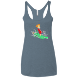 T-Shirts Indigo / X-Small Bender and Fry Women's Triblend Racerback Tank