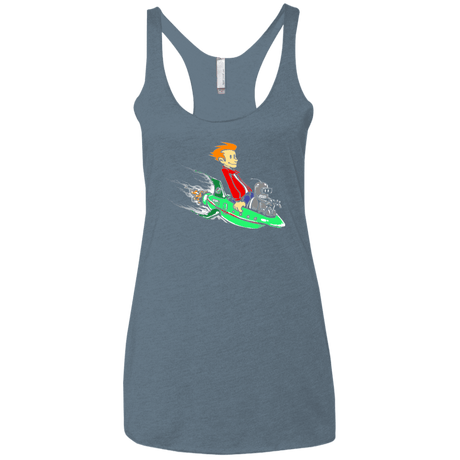 T-Shirts Indigo / X-Small Bender and Fry Women's Triblend Racerback Tank