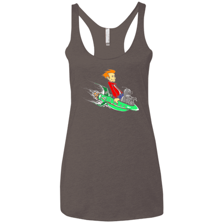 T-Shirts Macchiato / X-Small Bender and Fry Women's Triblend Racerback Tank