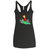 T-Shirts Vintage Black / X-Small Bender and Fry Women's Triblend Racerback Tank
