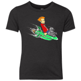 T-Shirts Vintage Black / YXS Bender and Fry Youth Triblend T-Shirt