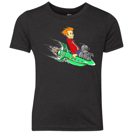 T-Shirts Vintage Black / YXS Bender and Fry Youth Triblend T-Shirt