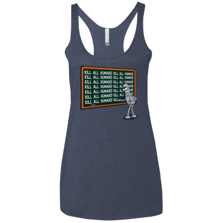 T-Shirts Vintage Navy / X-Small Bender Detention Women's Triblend Racerback Tank