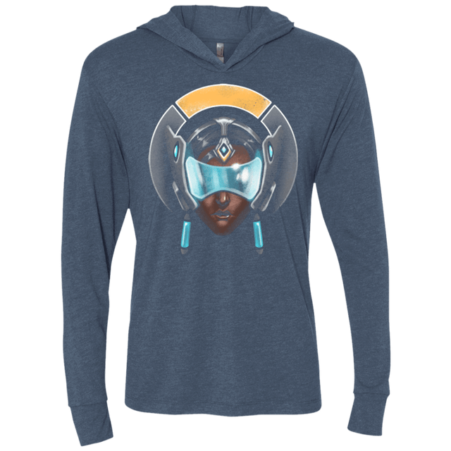 T-Shirts Indigo / X-Small Bender of Reality Triblend Long Sleeve Hoodie Tee