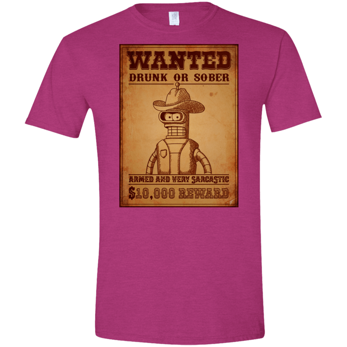 T-Shirts Antique Heliconia / S Bender Wanted Men's Semi-Fitted Softstyle