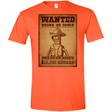 T-Shirts Orange / S Bender Wanted Men's Semi-Fitted Softstyle
