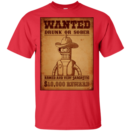 T-Shirts Red / S Bender Wanted T-Shirt