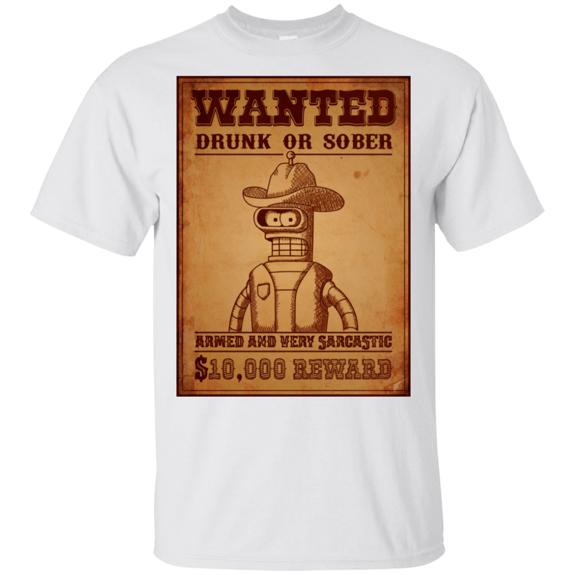 T-Shirts White / S Bender Wanted T-Shirt