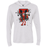 T-Shirts Heather White / X-Small Bending The Fourth Wall Triblend Long Sleeve Hoodie Tee