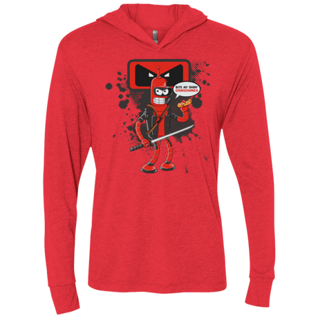 T-Shirts Vintage Red / X-Small Bending The Fourth Wall Triblend Long Sleeve Hoodie Tee