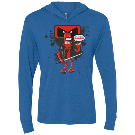 T-Shirts Vintage Royal / X-Small Bending The Fourth Wall Triblend Long Sleeve Hoodie Tee