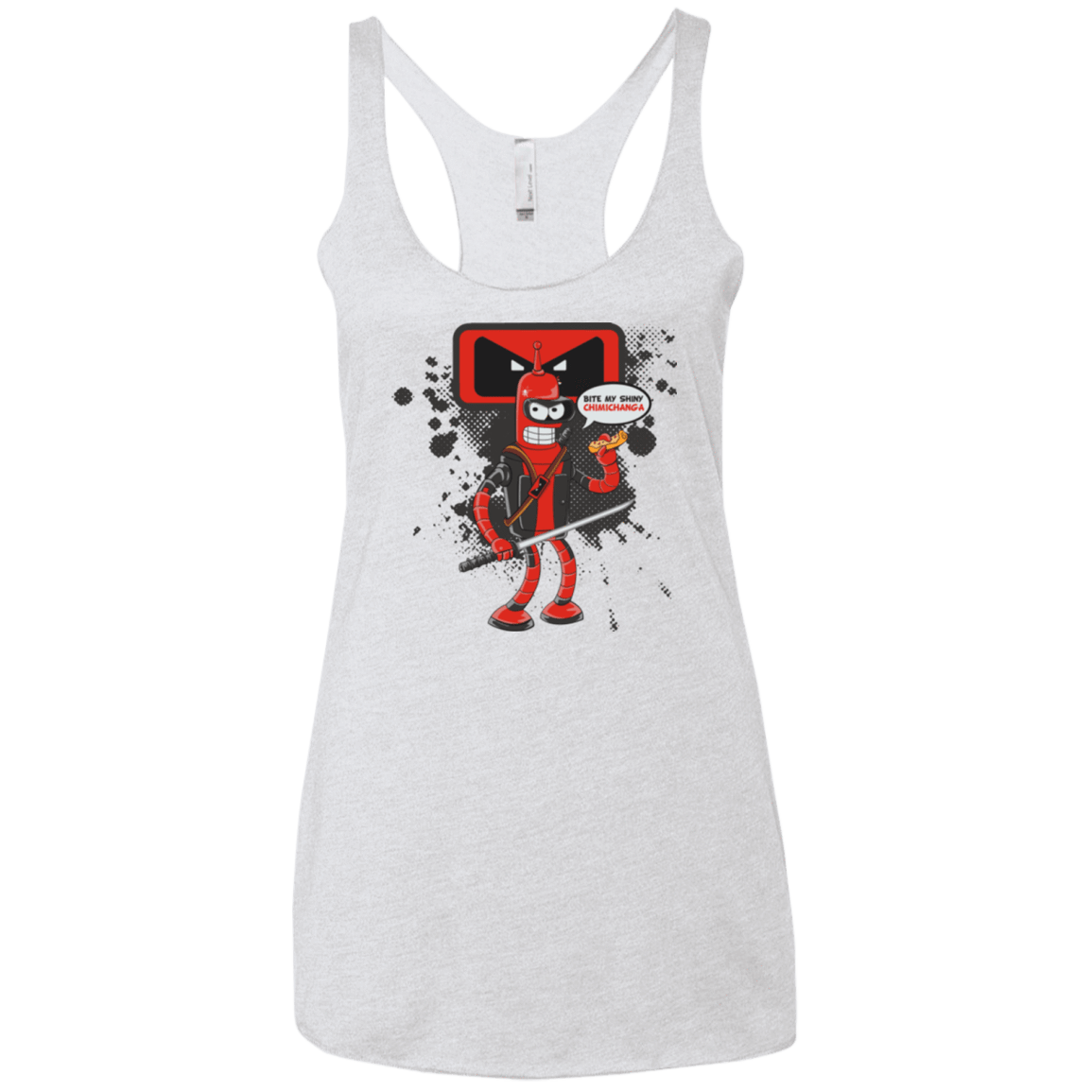 T-Shirts Heather White / X-Small Bending The Fourth Wall Women's Triblend Racerback Tank