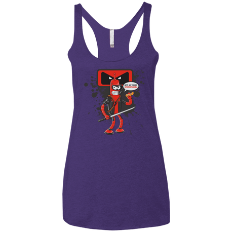 T-Shirts Purple / X-Small Bending The Fourth Wall Women's Triblend Racerback Tank