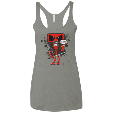 T-Shirts Venetian Grey / X-Small Bending The Fourth Wall Women's Triblend Racerback Tank
