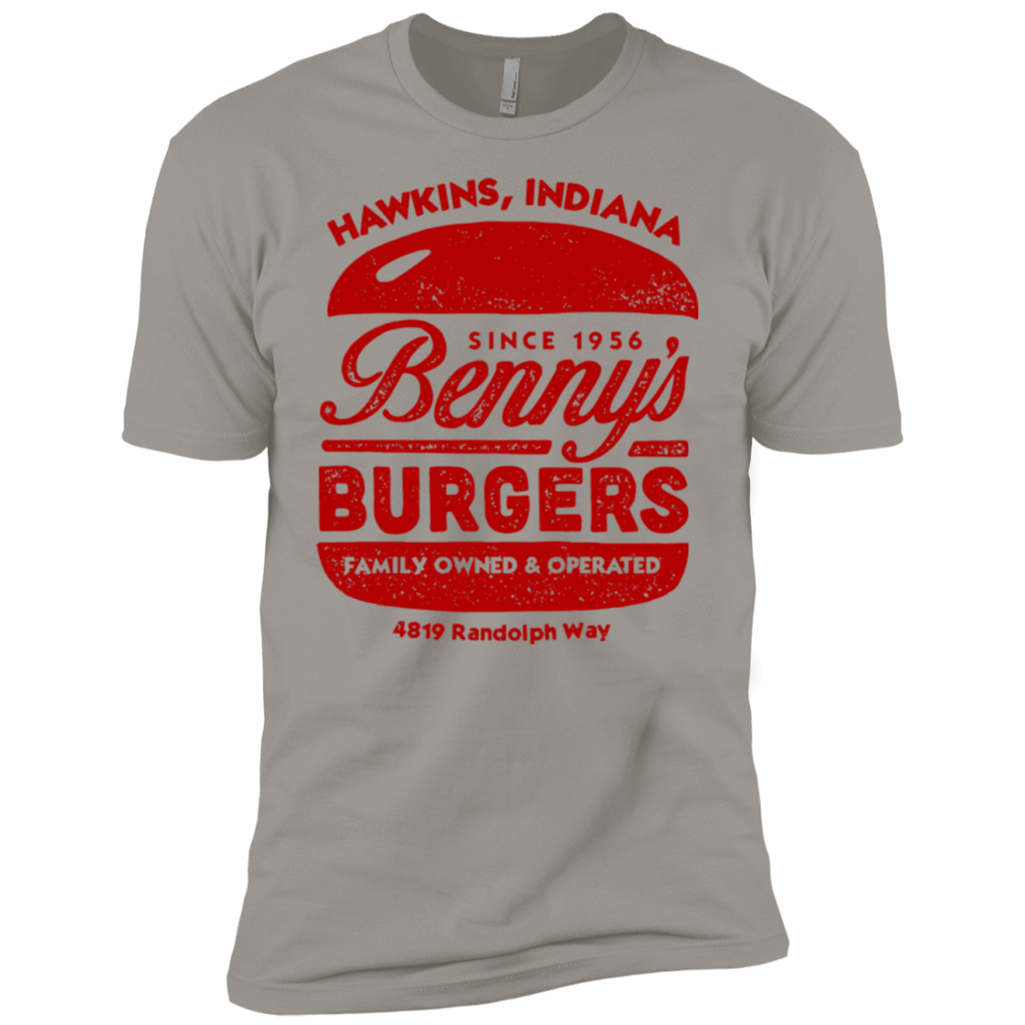 T-Shirts Light Grey / YXS Benny's Burgers Boys Premium T-Shirt