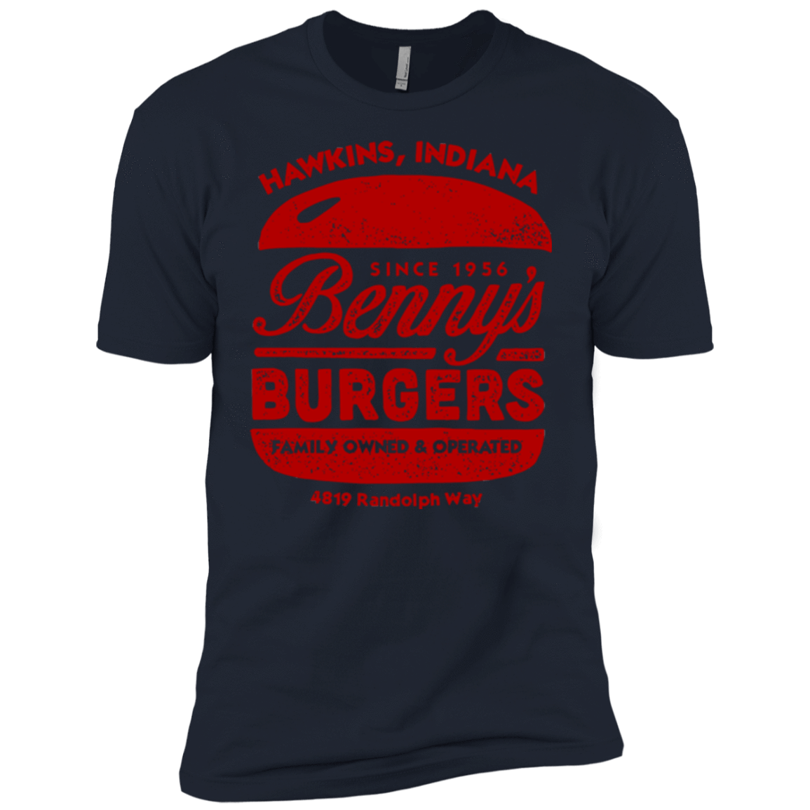 T-Shirts Midnight Navy / YXS Benny's Burgers Boys Premium T-Shirt