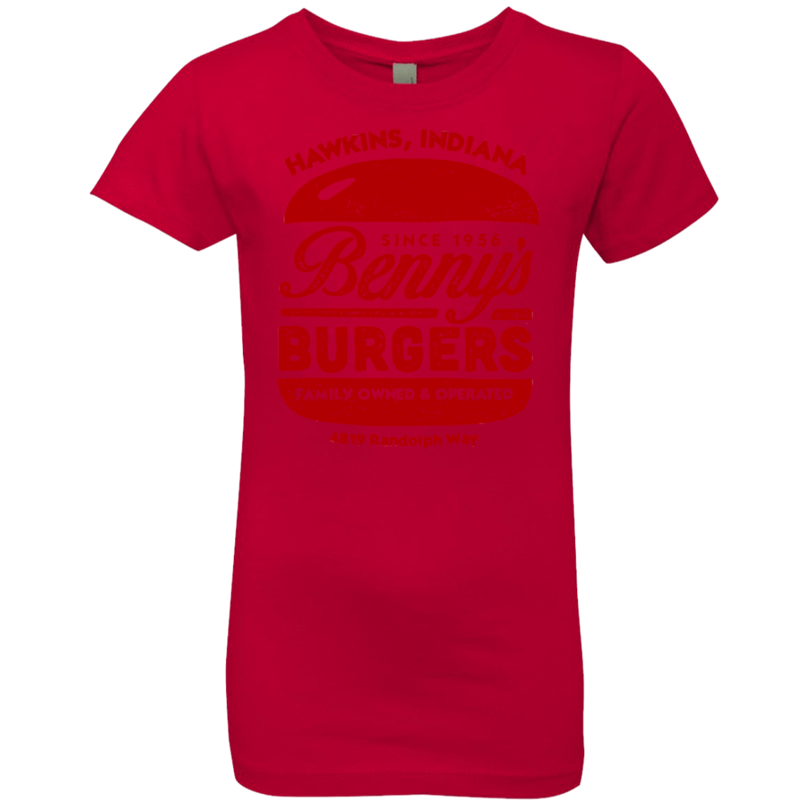 T-Shirts Red / YXS Benny's Burgers Girls Premium T-Shirt