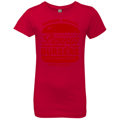 T-Shirts Red / YXS Benny's Burgers Girls Premium T-Shirt