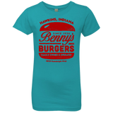 T-Shirts Tahiti Blue / YXS Benny's Burgers Girls Premium T-Shirt