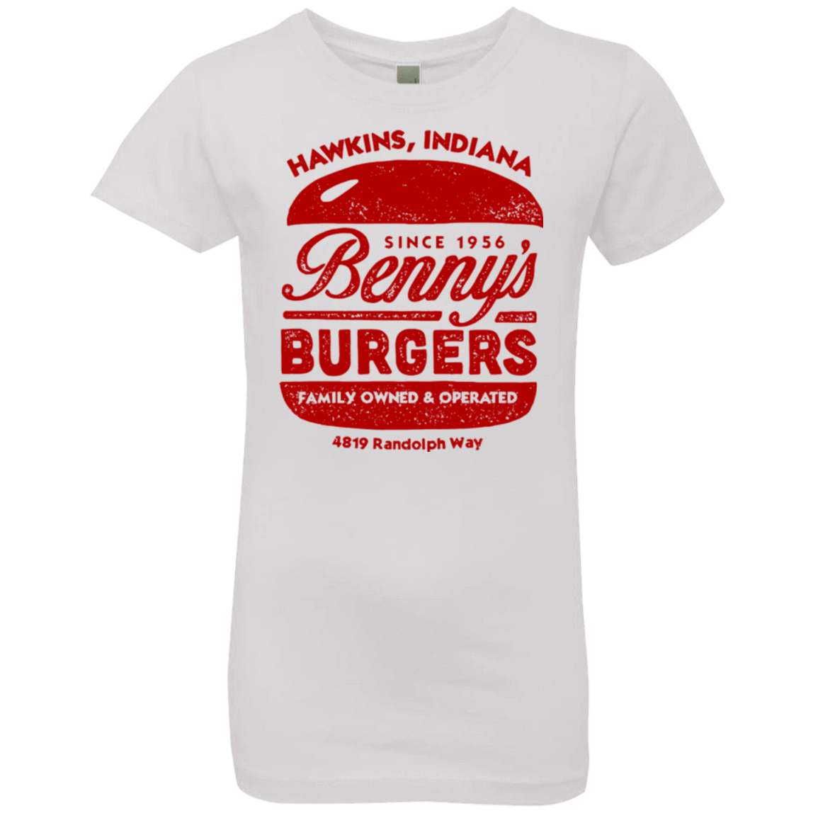 T-Shirts White / YXS Benny's Burgers Girls Premium T-Shirt