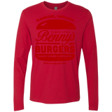 T-Shirts Red / Small Benny's Burgers Men's Premium Long Sleeve