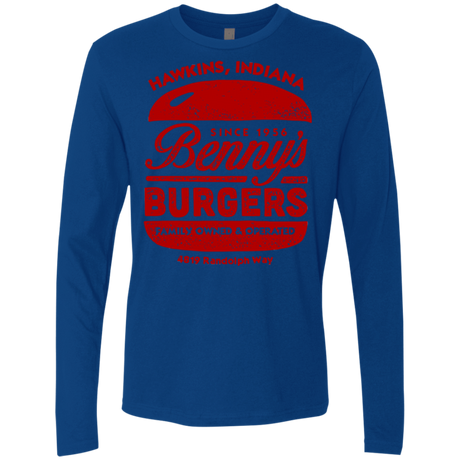 T-Shirts Royal / Small Benny's Burgers Men's Premium Long Sleeve