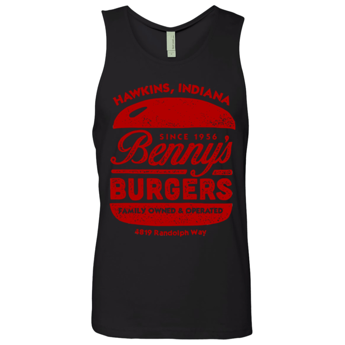 T-Shirts Black / Small Benny's Burgers Men's Premium Tank Top