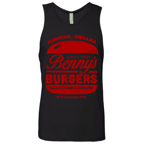 T-Shirts Black / Small Benny's Burgers Men's Premium Tank Top