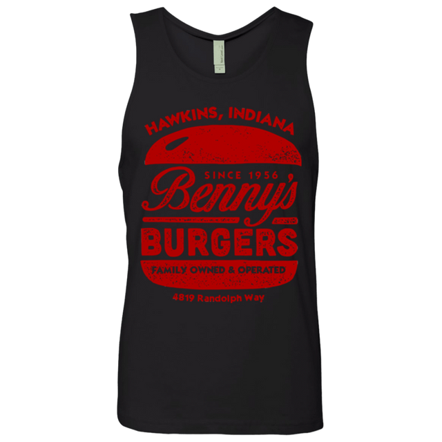 T-Shirts Black / Small Benny's Burgers Men's Premium Tank Top