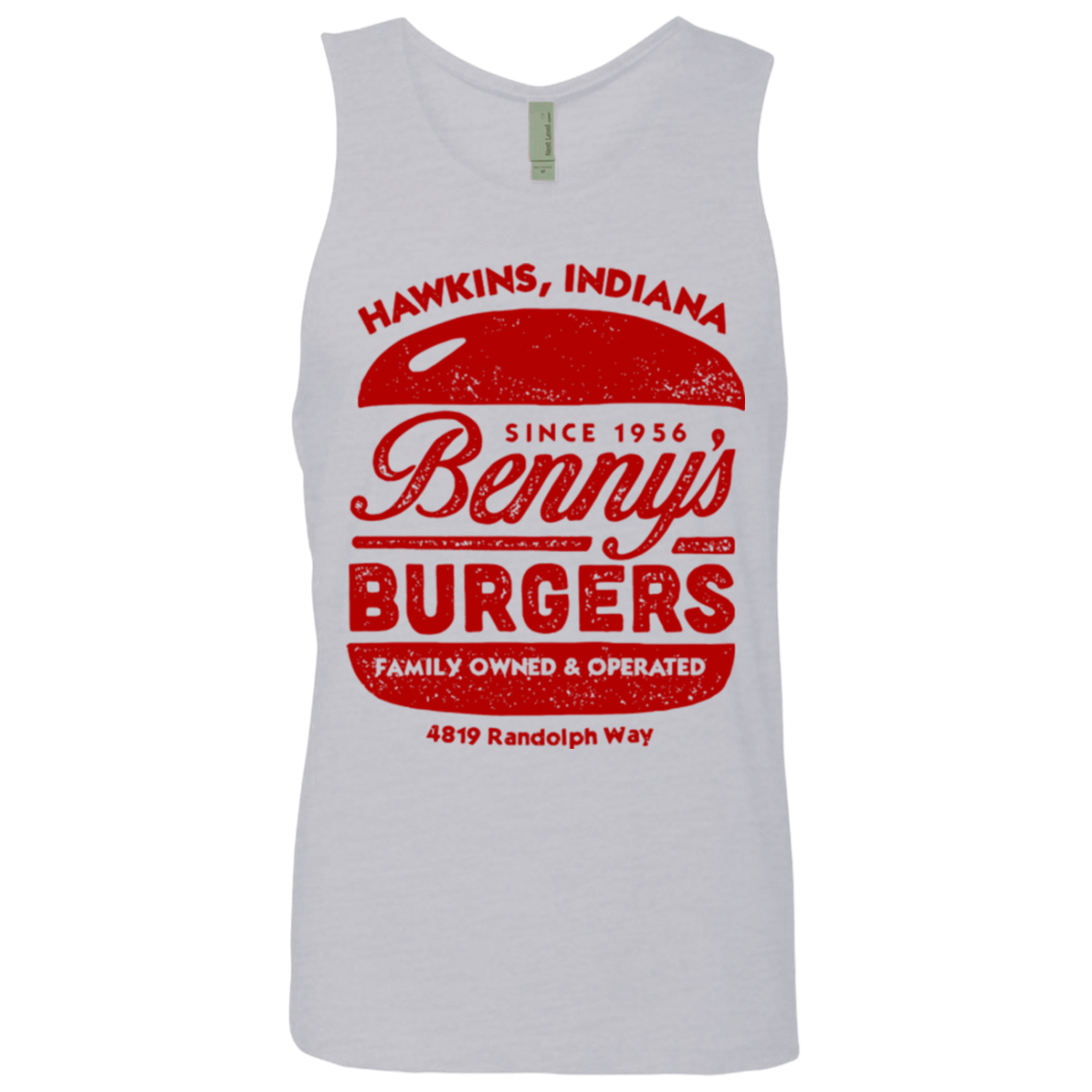 T-Shirts Heather Grey / Small Benny's Burgers Men's Premium Tank Top