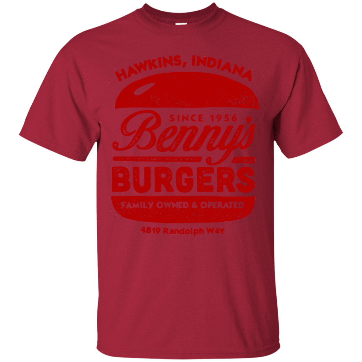 T-Shirts Cardinal / Small Benny's Burgers T-Shirt