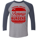 T-Shirts Premium Heather/ Vintage Navy / X-Small Benny's Burgers Triblend 3/4 Sleeve