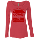 T-Shirts Vintage Red / Small Benny's Burgers Women's Triblend Long Sleeve Shirt