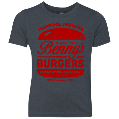 T-Shirts Vintage Navy / YXS Benny's Burgers Youth Triblend T-Shirt